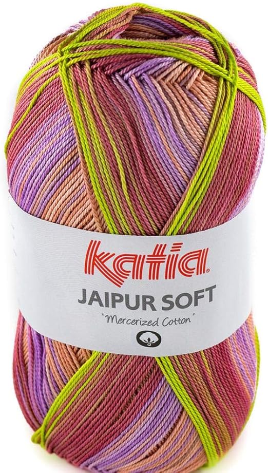 Lanas Katia Jaipur Soft Ovillo de Color Lila Cod. 107: Amazon.es: Hogar