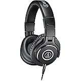 Audio-Technica ATH-M40x Professional Studio Monitor Headphone, Black, with Cutting Edge Engineering, 90 Degree Swiveling Earc