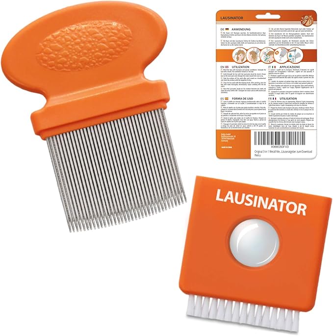 Pettine Anti Pidocchi E Anti Lendini Lausinator Originale Pettine Pidocchi In Metallo 3 In 1 Contro I Pidocchi Adulti E Bambini Denti Fitti Amazon It Salute E Cura Della Persona