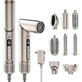 FRANO Hot Air Styler & Blow Dryer Brush 8-in-1, Ionic Hair Styler for Volumizing, Curling, Straightening, Fast Drying with Auto-Wrap Curlers, Frizz-Free & No Heat Damage, Ideal Gift for Women