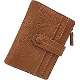 SUVERCH PU Leather Bifold Small Wallets Woman, RFID Blocking Ladies Slim Thin Compact Credit Card Women Wallet With ID Window