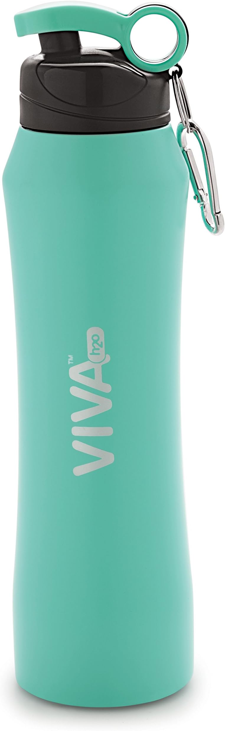 VIVA h2o Stainless Steel Water Bottle, Double Wall Vacuum Insulated Travel Mug Leak and Sweat Proof BPA-Free, Cold 12 Hrs/Hot 12 Hours Perfect for Camping, Cycling, Gym, School 680 ml (Blue)