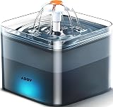 ADOV Cat Water Fountain 2L Automatic Dispenser with Quiet Pump LED Light