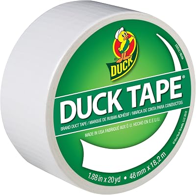 Duck Tape Solid Colours White 48mm x 18.2m Repair Craft Decor