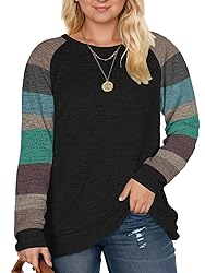 DOLNINE Womens Plus Size Sweatshirts Casual