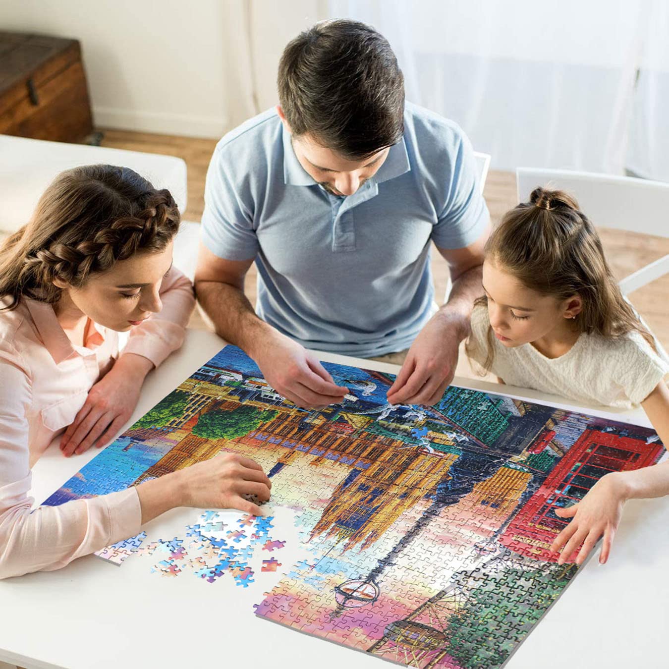 Jigsaw Puzzles 1000 Pieces - 1000 Piece Puzzles for Adults 1000 Pieces Puzzle Game Decompression Toys Family Landscape Decoration Puzzle