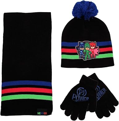 toddler black hat and gloves