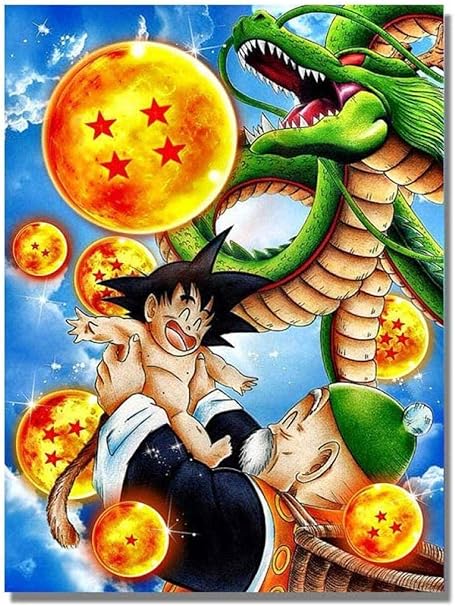 Amazon フルドリル5d Diyダイヤモンド塗装ドラゴンボール刺繍クロスステッチ漫画画像ホームd 40x50cm 刺しゅうキット 通販