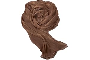 HURESON Women Premium Hijab Scarf for Women Lightweight 4 Edges Beaded Shimmer Hijabs Crepe Scarves Shawls Head Wraps Shiny