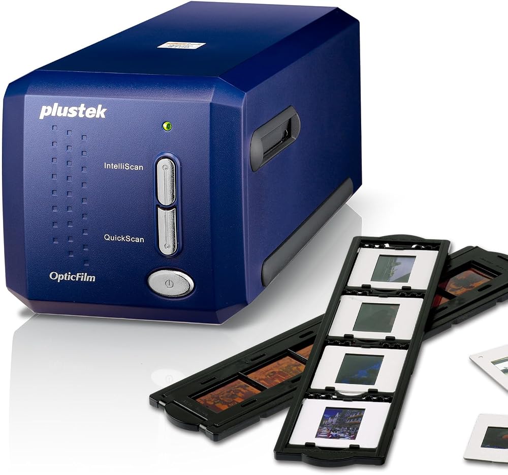 Plustek Opticfilm 8100 Film Scanner CCD 7200 dpi LED Light Grayscale B/W