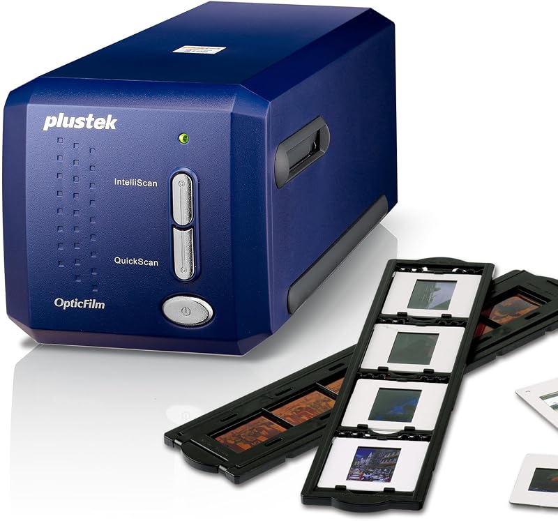 Plustek Opticfilm 8100 Film Scanner CCD 7200 dpi LED Light Grayscale B/W
