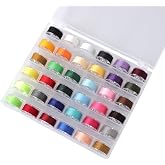 HNMZDS 36Pcs Bobbins and Sewing for Sewing Machine, Sa156 Bobbins with Case for Brother, Bro-Ther, Singer, Sewing Machine Accessories, Sewing Machine Bobbins (Color)