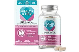 HEALTH AND HER Health & Her Intimacy+ Multi-Nutrient Supplement Support for Women - Contains Maca Root and Tribulus to Help Discover You Again, Vegan (60 ct -1 Month)