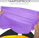 iSOUL 100 Mixed Mailing Poly Bags 6 x9 to 12 x16 Self Seal Purple view 4