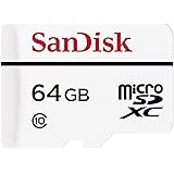 SanDisk High Endurance Video Monitoring Card with Adapter 64GB (SDSDQQ-064G-G46A), White