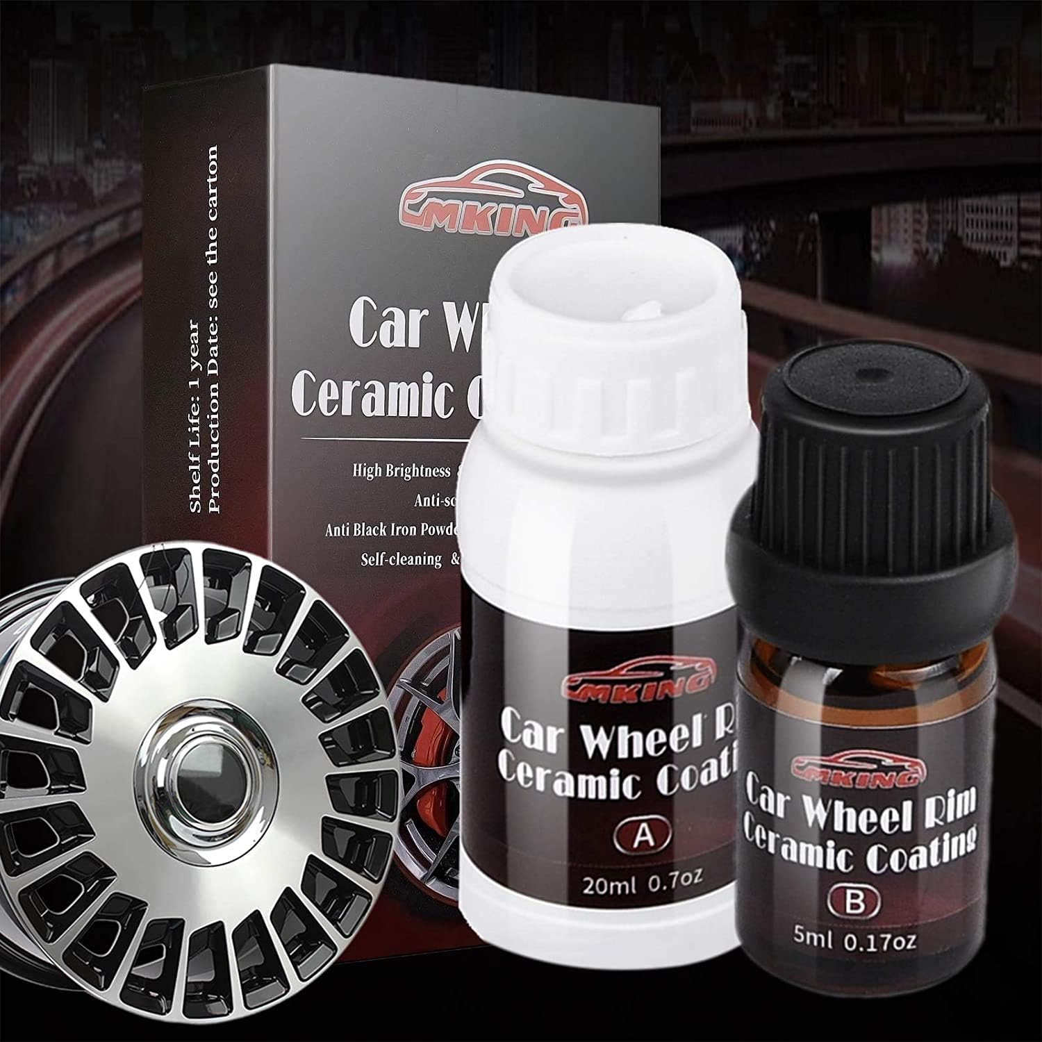 MKING Car Wheel Rim Ceramic Coating Kit（25ml）AntiScratch