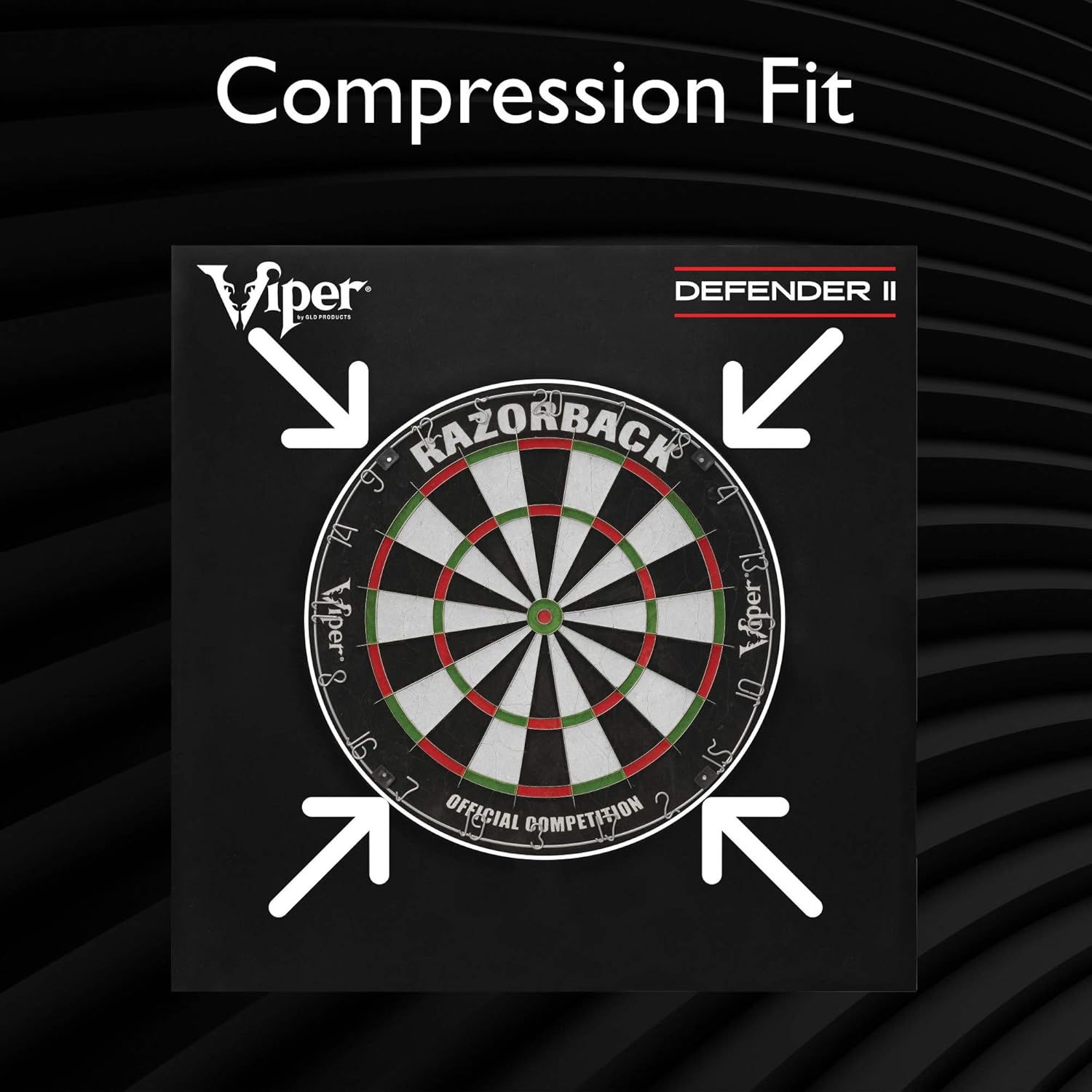 Viper Defender II Dartboard Surround Wall Protector Black, 4.5 x 16.8 x 16.8 inches : Sports & Outdoors