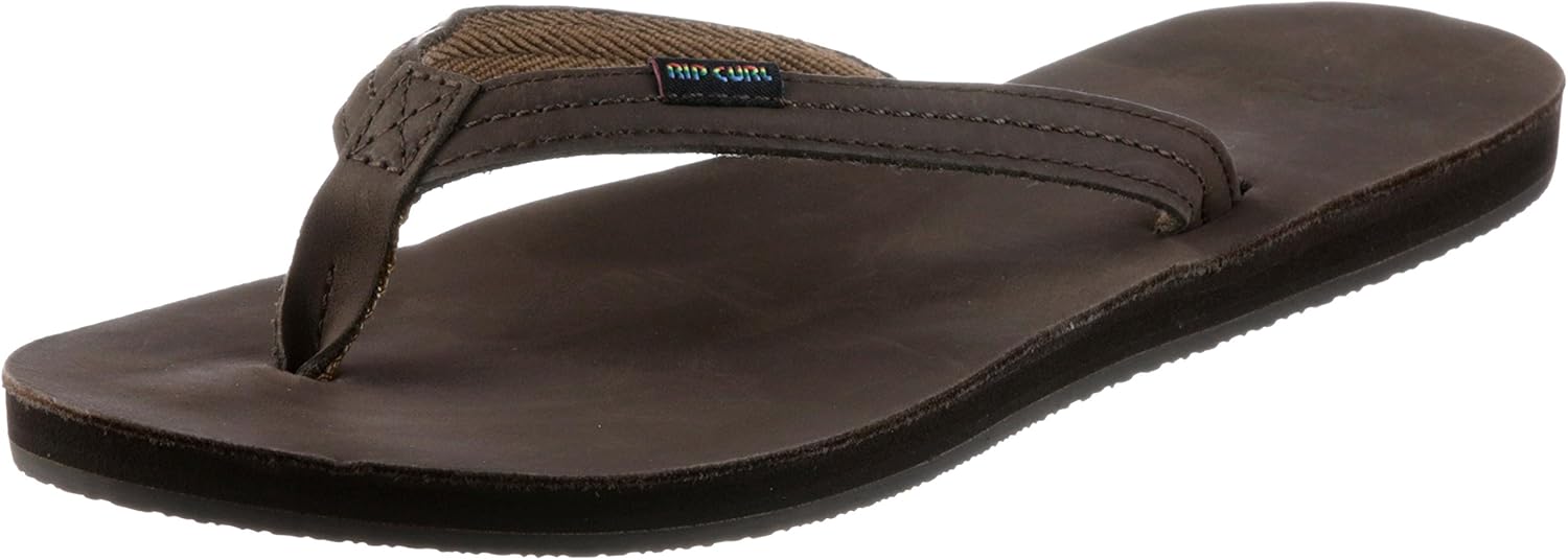 Amazon.com | Rip Curl Riviera Flip Flops in Dark Brown (UK 7) | Sandals