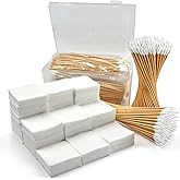 BOVPCAO Gun Cleaning Kit - Lint Free, Highly Absorbent, Fit Most Caliber - Gun Cleaning Patches, Swabs, Brushes, Cloth