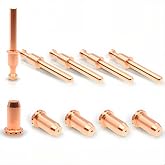 9-0096 Electrode 9-0094 Tip for SL40 Torch Thermal Dynamics Cut 42 Cutter | 10pcs Replacement Plasma Consumables Fit Cutmaster 42/12+ Plasma Cutter &amp; SL40 Torch Electrode/Tip Set