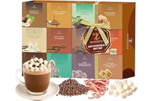 TILZ COLLECTION Hot Chocolate Gift Sets - 12 Days, Hot Chocolate Gift |Small Gifts |Hot Chocolate Mix |Gourmet Hot Chocolate Set |Hot Chocolate Gift Sets |Gifts For Women, Kids, Men