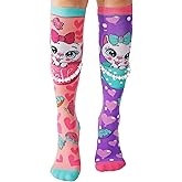 MITUN SEMI Crazy Socks for Girls Kids Knee High 3D Funny Wacky Mismatched Socks for Crazy Sock Day Novelty Gifts