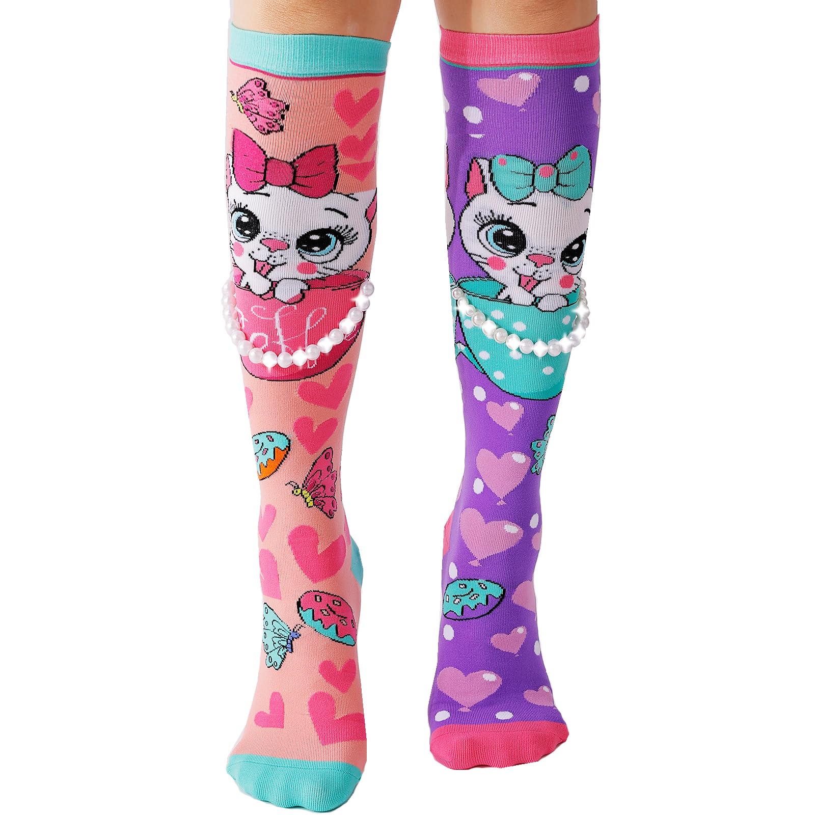 Photo 1 of Crazy socks for Kids Squirrel 3D Cute Girls' Socks Knee length Novelty Fun Plush Shark Sewing
