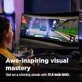 Lenovo G32qc-30 32 Inch Gaming Monitor WQHD 165Hz 0.5ms AMD FreeSync VA PS Xbox view 4