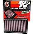 K&N High-Flow Original Lifetime Engine Air Filter: Increase Power: Premium, Washable: Compatible with 2014-2019 INFINITI: Q50, 33-5014