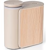 ZMARKRAFT® Waterless Essential Oil Diffuser w Solid Wood Cover 3 Timers 2 Mist Modes, Auto-Off Quiet Dual Fluid Aroma Diffuser, Portable Waterless Scent Diffuser w Lights, Room Decor Aromatherapy Gift
