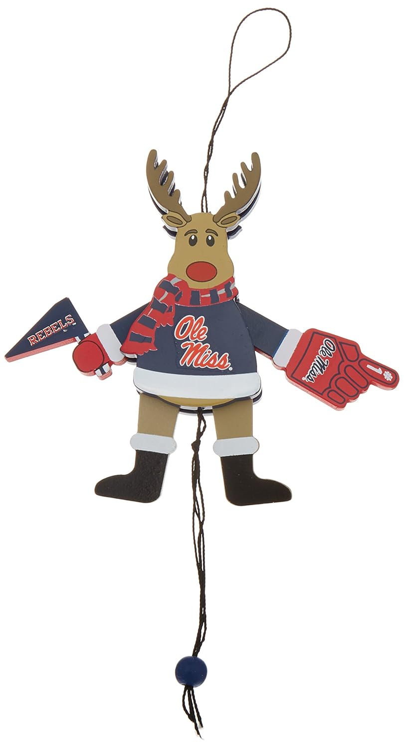 Boelter Brands NCAA Unisex NCAA Wooden Cheer Ornament