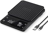 Bemece Digital Coffee Scale with Timer 0.1g-3000g Large LED Display