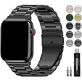 EPULY Metal Band Compatible with Apple Watch Bands for Men 49mm 46mm 45mm 44mm 42mm 41mm 40mm 38mm, Business Stainless Steel Strap for iWatch Bands Series 11 10 9 8 7 6 5 4 3 2 1, SE3 2 1, Ultra3 2 1
