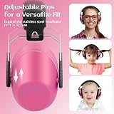 LEADSTAR Kids Ear Defenders Rose NRR 25dB Adjustable Hearing Protection Earmuffs view 3