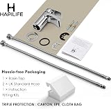 Hapilife Basin Taps Waterfall Mono Chrome Brassed Monoblock Sink Mixer Tap G1/2 view 7