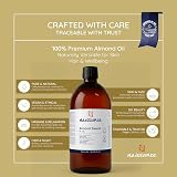 Naissance Sweet Almond Oil 1 Litre Carrier Oil for Skin Hair Nails view 2