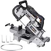 MAXXT Band Saw with Lightweight Aluminum Base, 10 Amp 5 Inch Deep Cut Bandsaw, Variable Speed Handheld Automatic Multipurpose