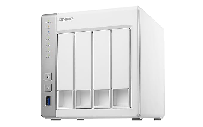 QNAP TS-431P Desktop NAS Gehäuse mit 1 GB DDR3 RAM, Powerful 4-Bay Storage Server