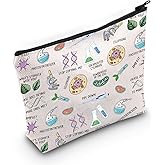 JXGZSO Funny Science Nerd Geek Gift Science Biology Makeup Bag Lab Tech Cosmetic Bag Biology Lover Gift Biologist Survival Kit Bag