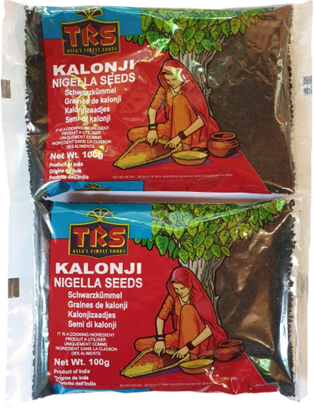 TRS Kalonji Black Onion Seed Nigella 100g Bag