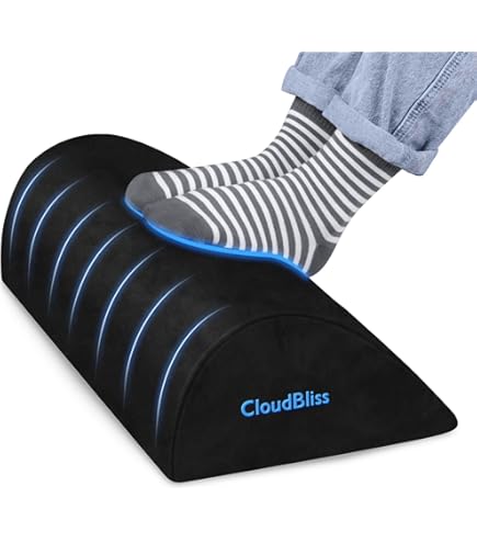 Ochine Under Desk Foot Rest - Ergonomic Memory Foam Foot Stool With Non-Slip Bottom | For Office, Gaming & Home Use - View #9