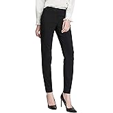 SATINATO Women's Casual Work Pants Skinny Slacks Leggings Comfort Mid Rise