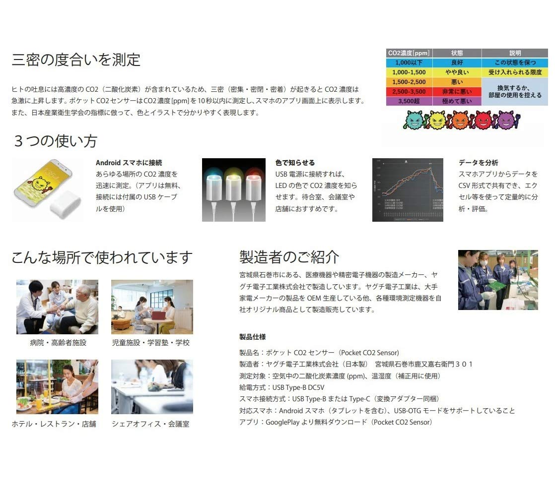 Amazon 三密 ポケットco2センサー 高精度co2濃度測定器 三密対策 密集 密閉 スマホ連動 管理 店舗 オフィス 職場 二酸化炭素 空気品質 電子測定機器 産業 研究開発用品 通販 Amazon 三密 ポケットco2センサー 高精度co2濃度測定器 三密対策 密集 密閉 スマホ連動 管理 店舗 オフィス 職場 二酸化炭素 空気品質 電子測定機器 産業 研究開発用品 通販