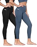 ODODOS 2-Pack Buttery Soft Lounge Yoga Leggings