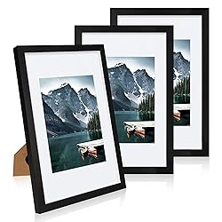 Hongkee 8x12 Picture Frames set of 3, Made of