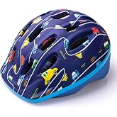 OutdoorMaster Toddler Helmet, Adjustable Lightweight Kids Bike Helmet | PC shell + EPS foam, CPSC certified, 14 vents for breathability, Adjustable dial &amp; chin strap, for bike/scooter/skate