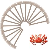 16Pcs Wooden Crab or Lobster Mallets, Nature Hardwood Hammers