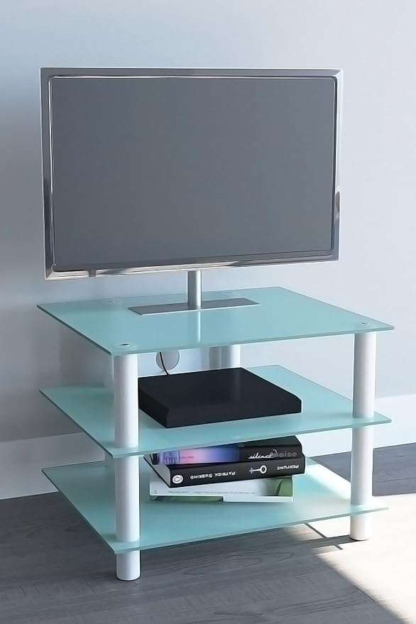 VCM TV Rack Lowboard Konsole Fernsehtisch Möbel Bank Glastisch Tisch