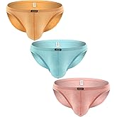 iKingsky Men's Cotton Pouch Bikini Underwear Sexy Low Rise Briefs