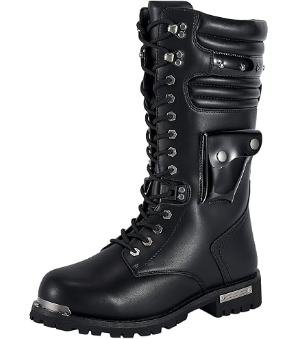 Amazon.com | New Rock Newrock 272 Metallic Black Goth Knee High